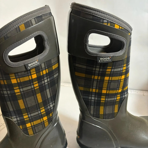 Bogs women’s North Hampton plaid rubber neoprene boots in size 6 - Picture 7 of 16